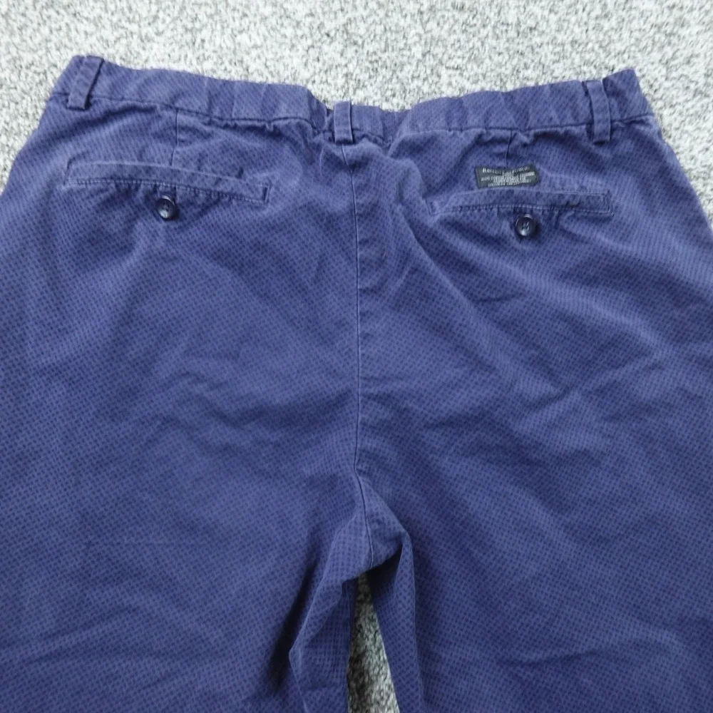 Banana Republic Pants Mens 36X34 Blue Aiden Chino Trouser Flat Front Dot Preppy